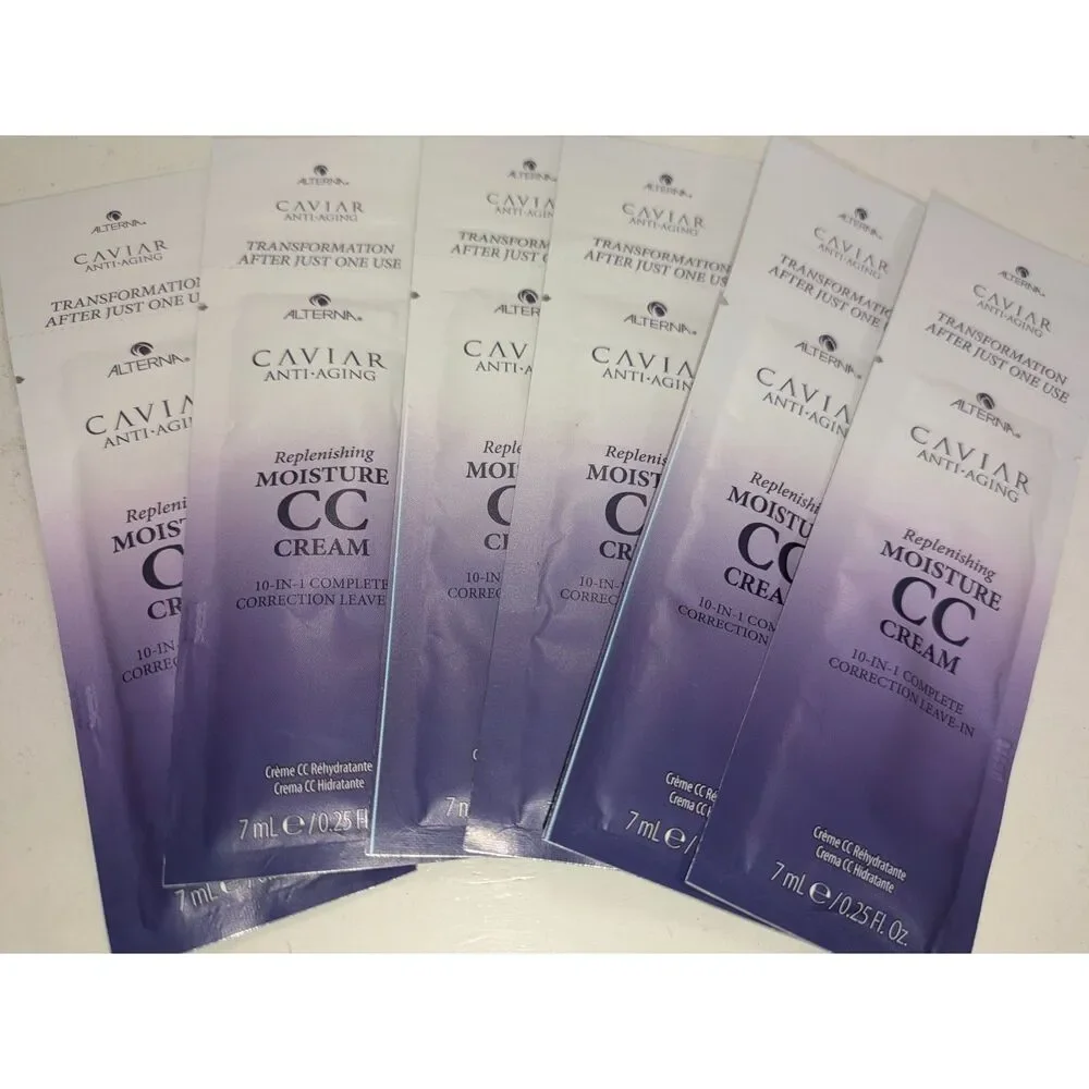 Alterna Caviar Anti-Aging Replenishing Moisture CC Cream Travel Lot of 7